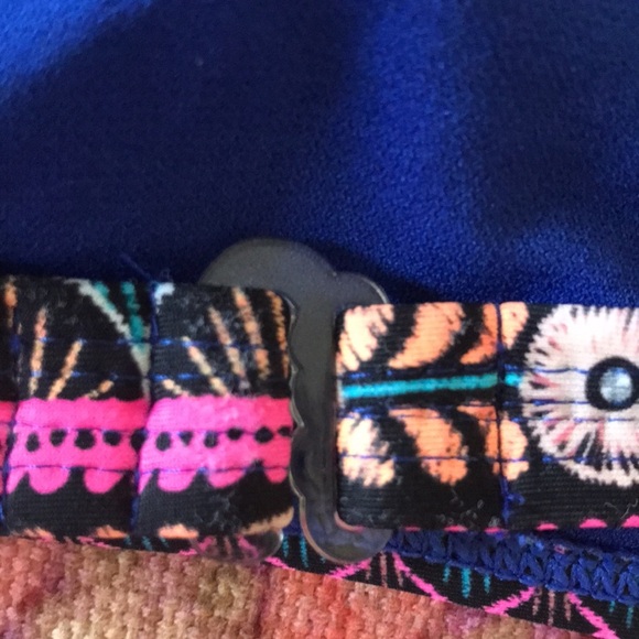 No boundaries floral geometric print bikini top sz Large 11-13 - Picture 5 of 5